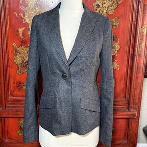Gerard Deral Grey Wool Flannel Blazer -36